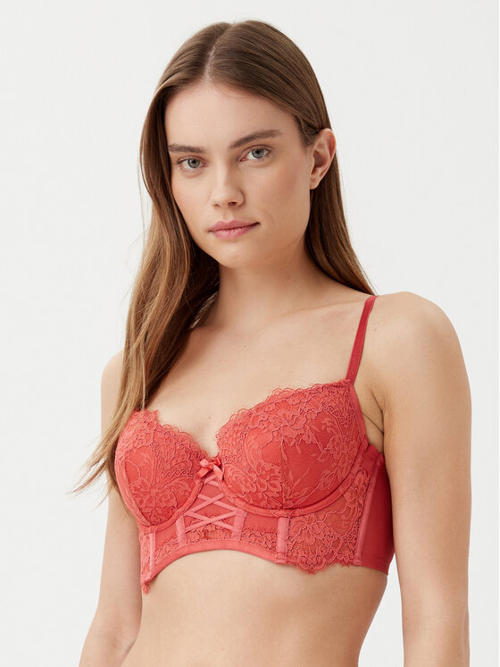 Hunkemöller Pakelianti (push-up) liemenėlė · Raudona