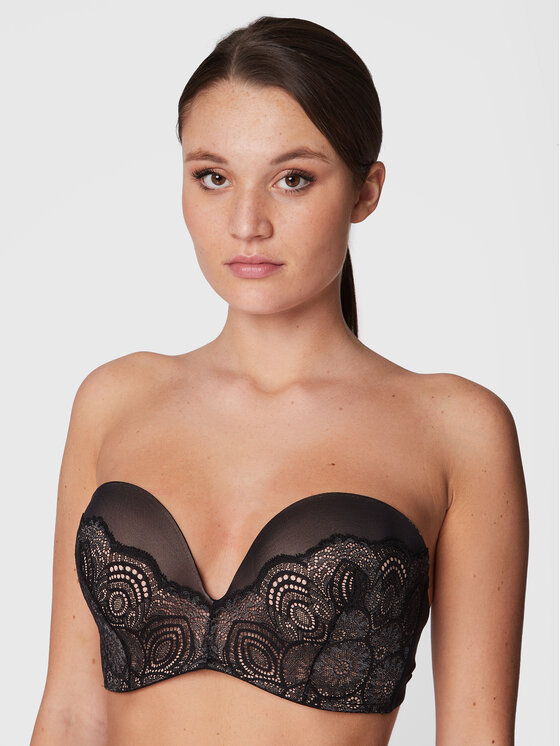 Wonderbra Bardotė liemenėlė · Juoda