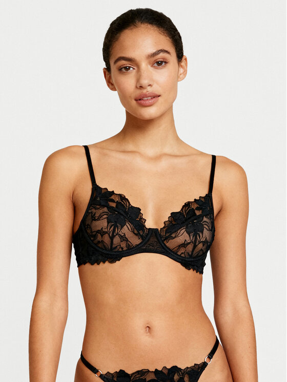 Hunkemöller Liemenėlė su lankeliais · Juoda