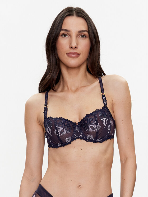 Chantelle Pusiau dengta (balcony bra) liemenėlė · Tamsiai mėlyna