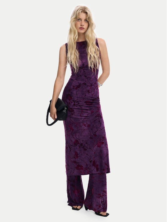 Kodas 20MAY Desigual Kokteilinė suknelė · Violetinė · Midi