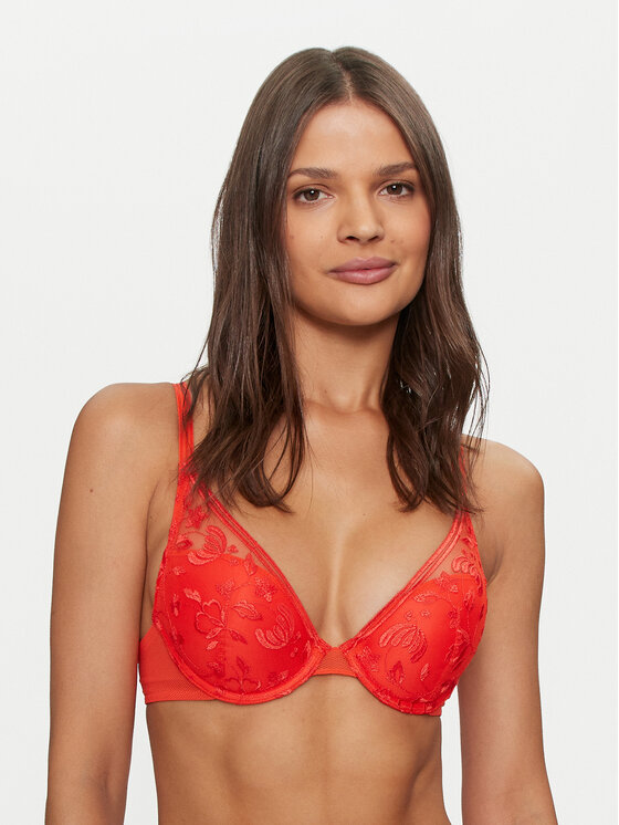 Chantelle Pakelianti (push-up) liemenėlė · Oranžinė