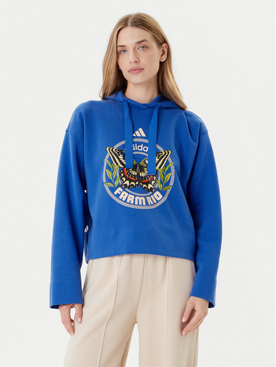 adidas Džemperis · Mėlyna · Relaxed Fit