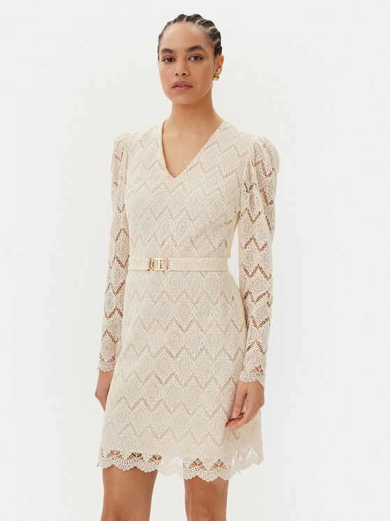 TWINSET Kokteilinė suknelė · Smėlio · Mini