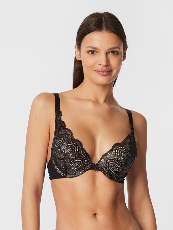 Wonderbra Pakelianti (push-up) liemenėlė · Juoda