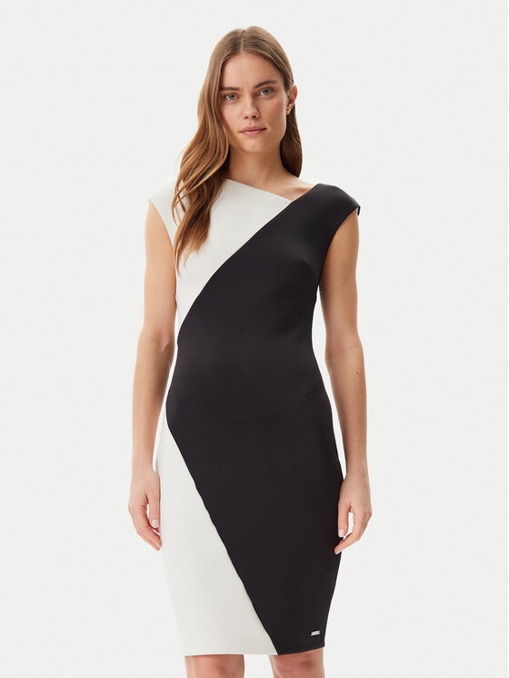Calvin Klein Kokteilinė suknelė · Juoda · Mini