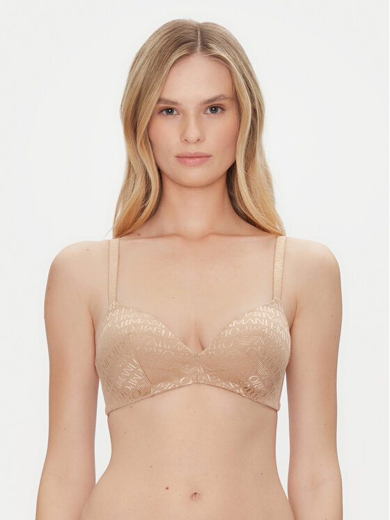 Emporio Armani Underwear Besiūlė liemenėlė · Smėlio