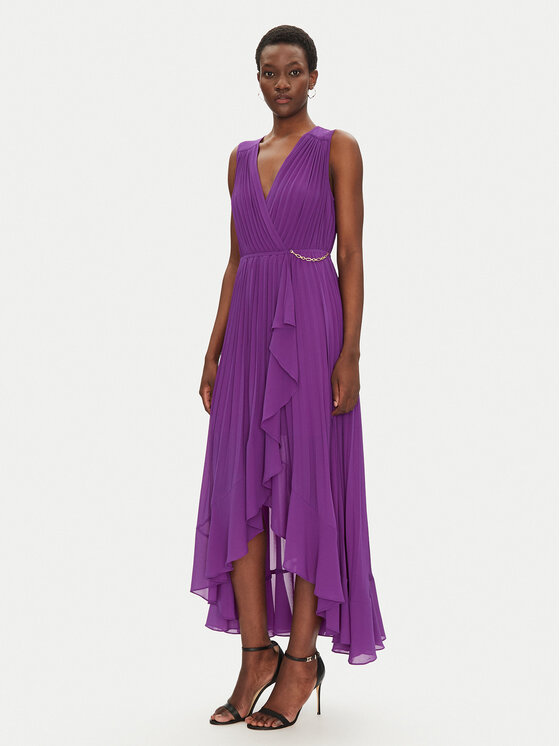 Morgan Kokteilinė suknelė · Violetinė · Midi