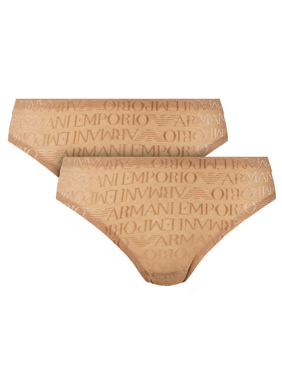 Emporio Armani Underwear Brazilinių kelnaičių komplektas · Smėlio