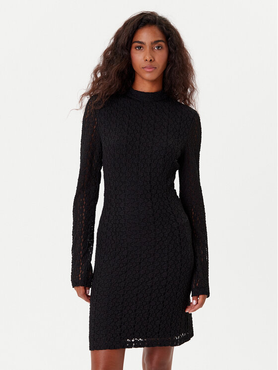 Bardot Kokteilinė suknelė · Juoda · Mini