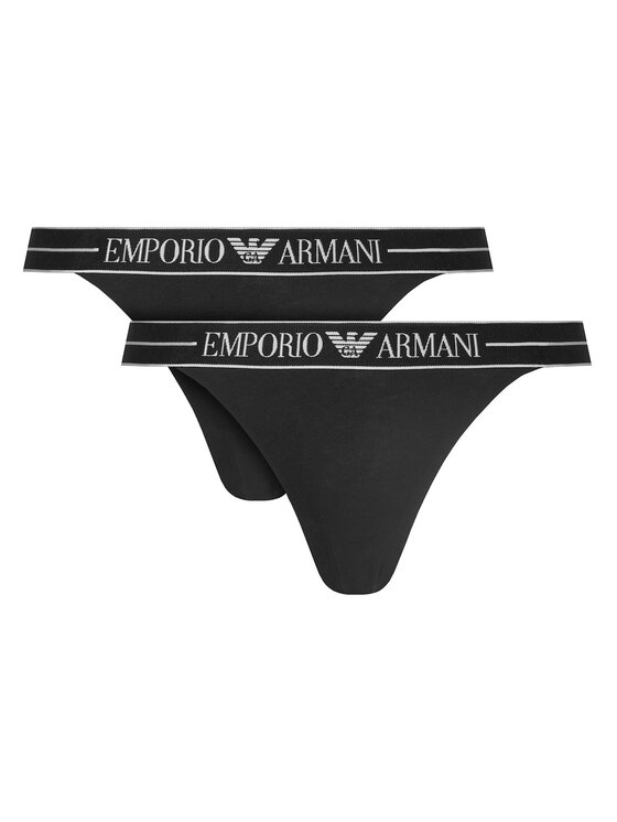 Emporio Armani Underwear Stringų komplektas · Juoda