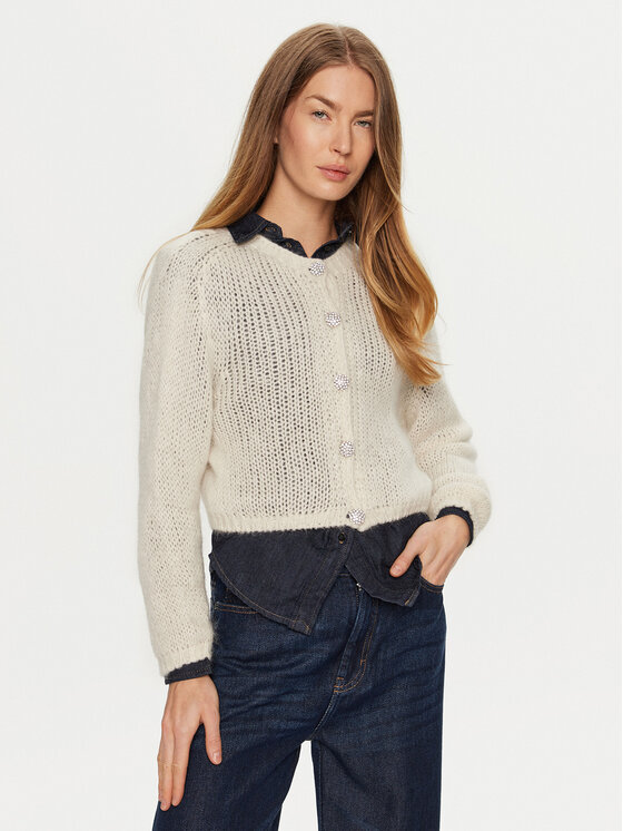 ViCOLO Kardiganas · Écru · Regular Fit