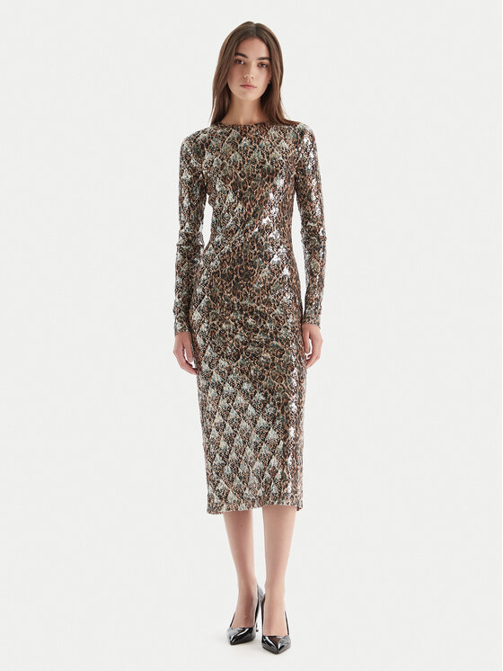 Just Cavalli Kokteilinė suknelė · Smėlio · Midi