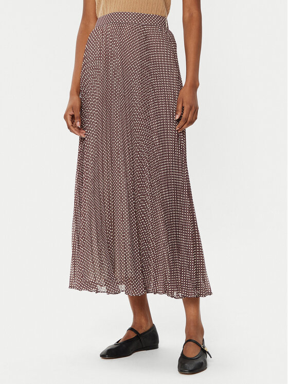 Tommy Hilfiger Plisuotas sijonas · Vyšninė · Midi
