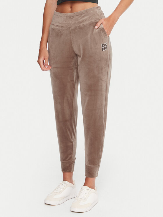 DKNY Sport Sportinės kelnės · Smėlio · Regular Fit