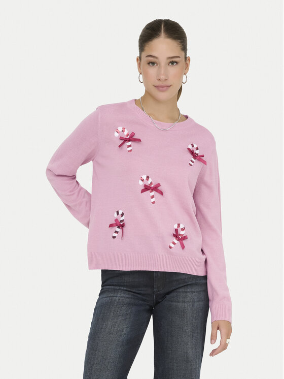 ONLY Megztinis · Rožinė · Regular Fit