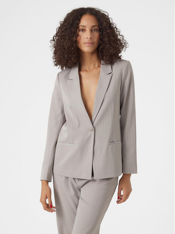 Vero Moda Švarkas · Pilka · Slim Fit
