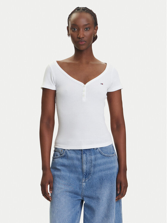 Tommy Jeans Marškinėliai · Balta