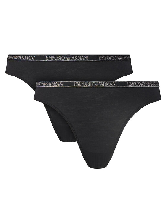 Emporio Armani Underwear Stringų komplektas · Juoda