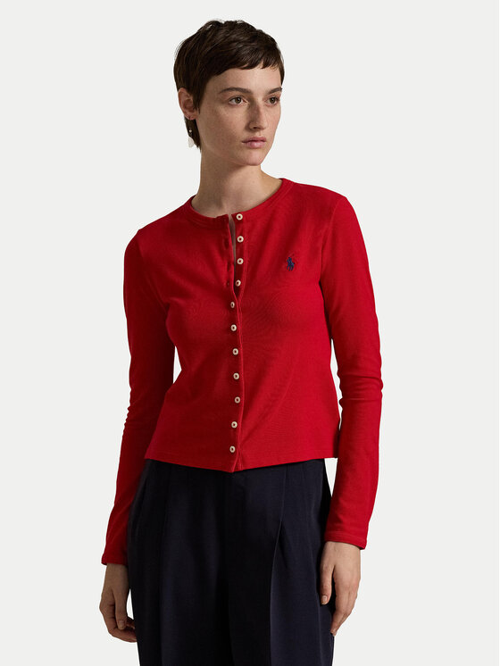 Polo Ralph Lauren Kardiganas · Raudona · Slim Fit