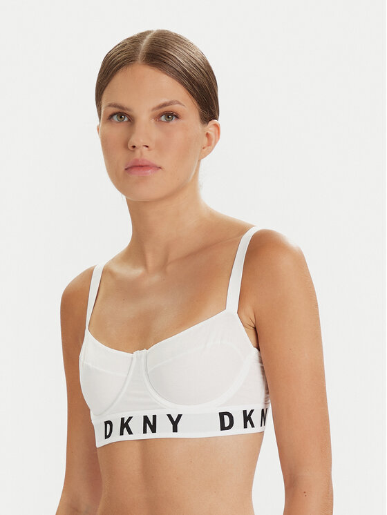 DKNY Liemenėlė su lankeliais · Balta