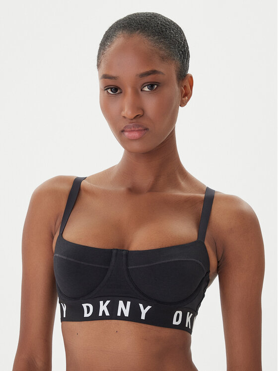 DKNY Liemenėlė su lankeliais · Juoda