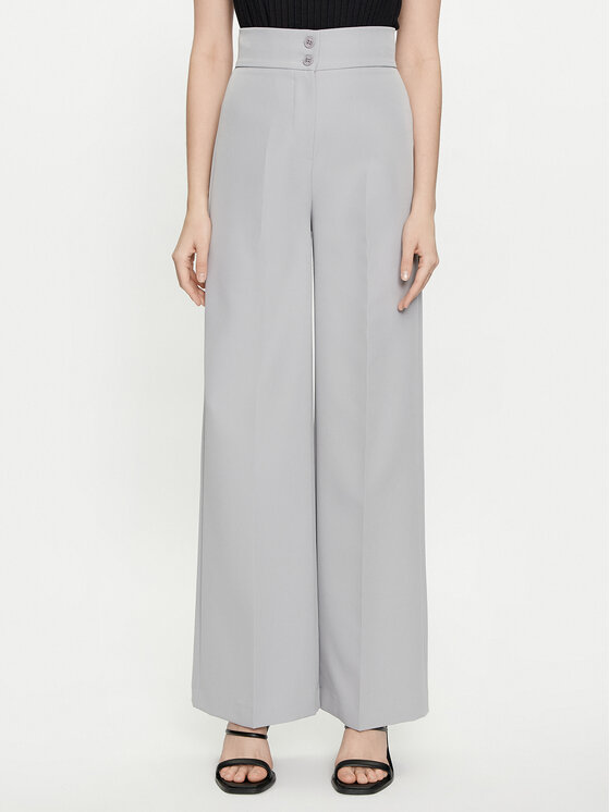 Maryley Medžiaginės kelnės · Pilka · Regular Fit