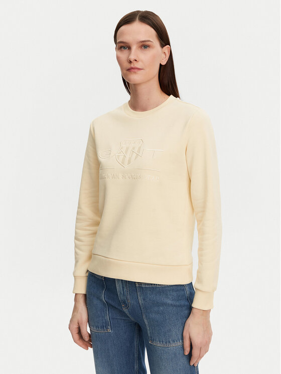 Gant Džemperis · Smėlio · Regular Fit