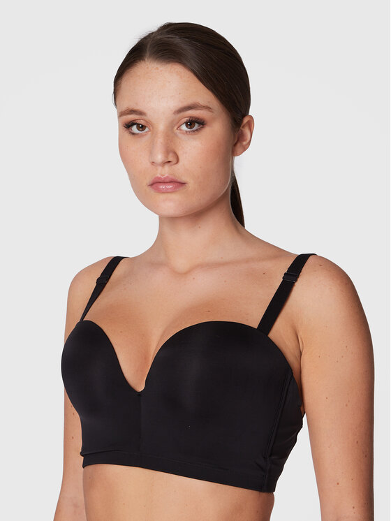 Wonderbra Pusiau dengta (balcony bra) liemenėlė · Juoda