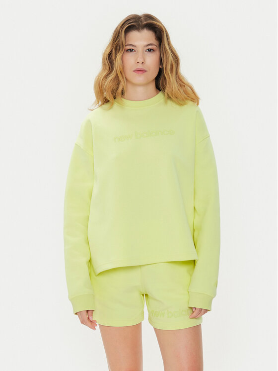 New Balance Džemperis · Žalia · Relaxed Fit