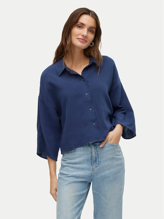 Vero Moda Marškiniai · Tamsiai mėlyna