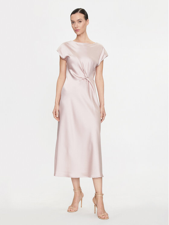 Dixie Kokteilinė suknelė · Rožinė · Midi