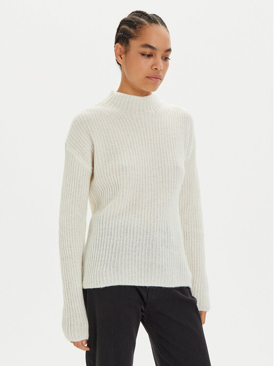 HUGO Megztinis · Écru · Relaxed Fit