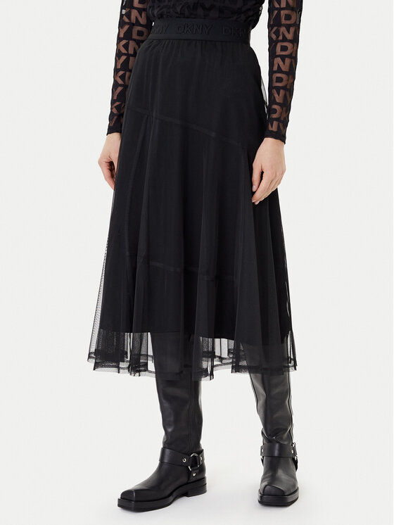 DKNY Midi sijonas · Juoda