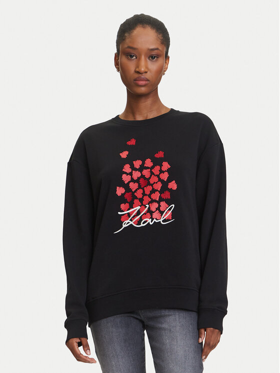 KARL LAGERFELD Džemperis · Juoda · Regular Fit