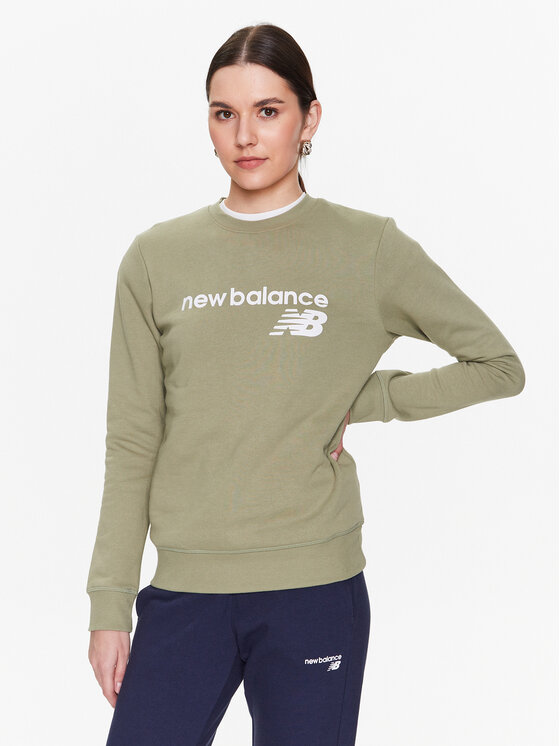 New Balance Džemperis · Žalia · Relaxed Fit