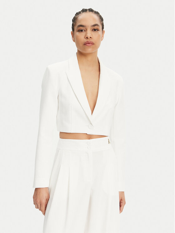 Patrizia Pepe Švarkas · Balta · Regular Fit