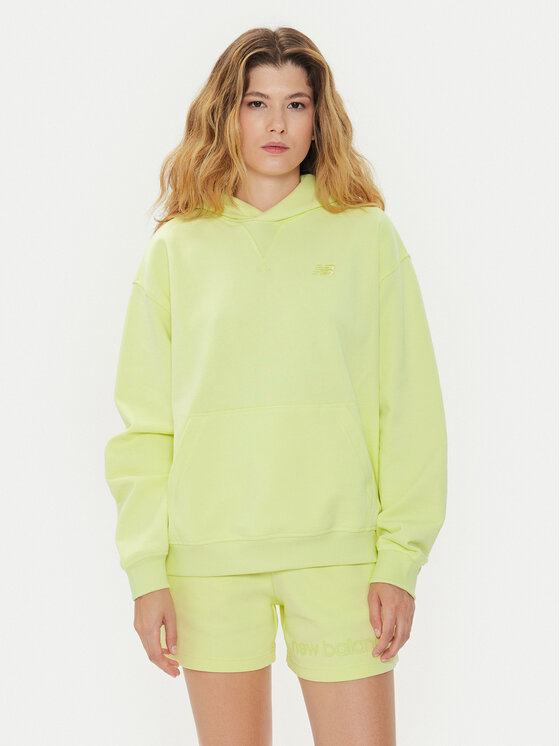 New Balance Džemperis · Žalia · Relaxed Fit