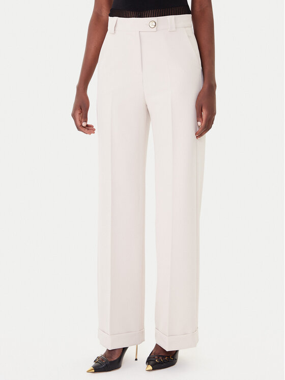 Maryley Medžiaginės kelnės · Smėlio · Regular Fit