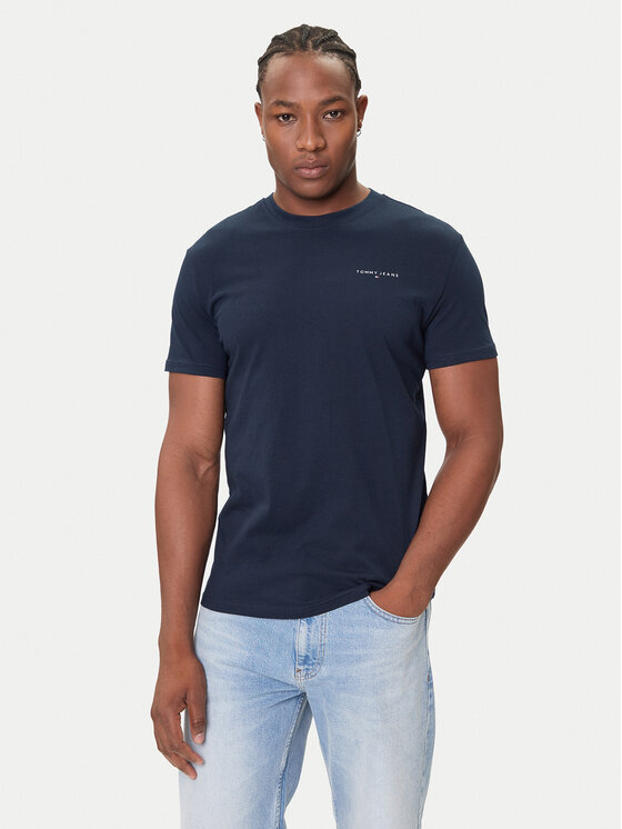 Tommy Jeans Marškinėliai · Tamsiai mėlyna