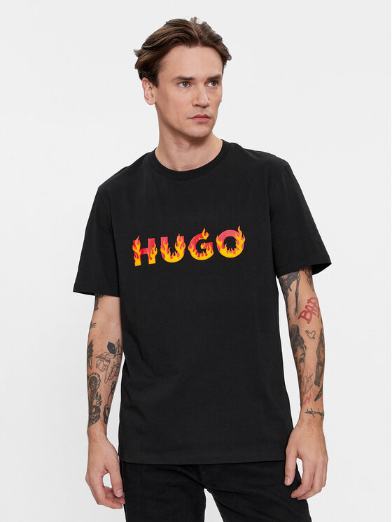 HUGO Marškinėliai · Juoda