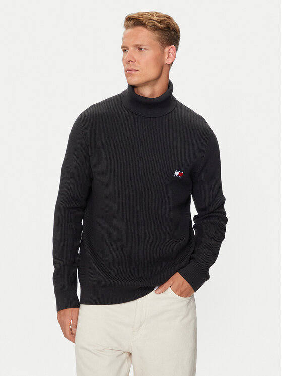Tommy Jeans Golfas · Juoda