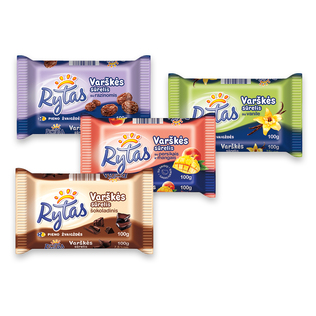 Varškės sūrelis RYTAS (4 rūšių), 100 g