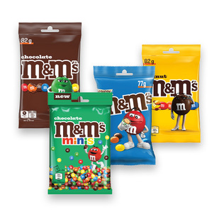 Dražė M&M’S (4 rūšių), 70 g, 77 g, 82 g