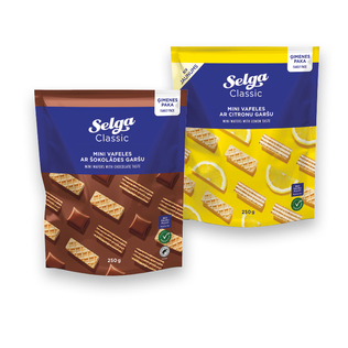 Vafliai SELGA MINI (2 rūšių), 250 g