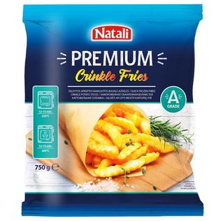Šald. apkeptos banguotos bulvių lazdelės NATALI, 750 g