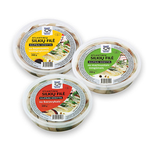 Silkių filė gabaliukai aliejuje DAUPARŲ ŽUVIS (3 rūšių), 200 g