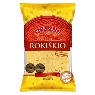 ROKIŠKIO sūris, 45% rieb. s. m., 240 g