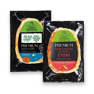 Kept. arba karš. rūk. kumpelis ČYZAS PREMIUM klasikinis arba su džiov. pomidorais, 400 g