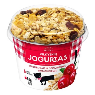 VILKYŠKIŲ jogurtas su dribsniais, 4,3% rieb. 200 g